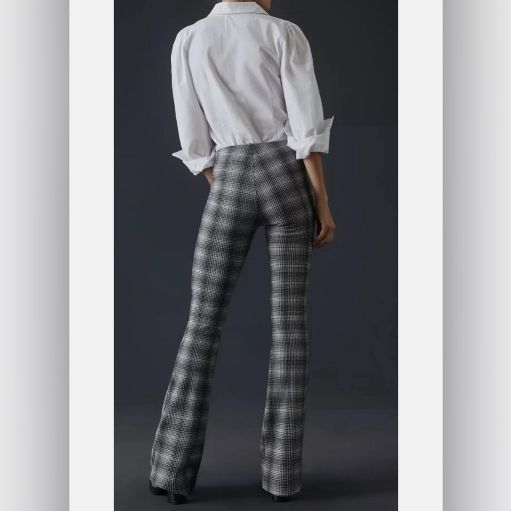 Maeve Black & Gray Plaid Boot-Cut Pants - Picture 4 of 10